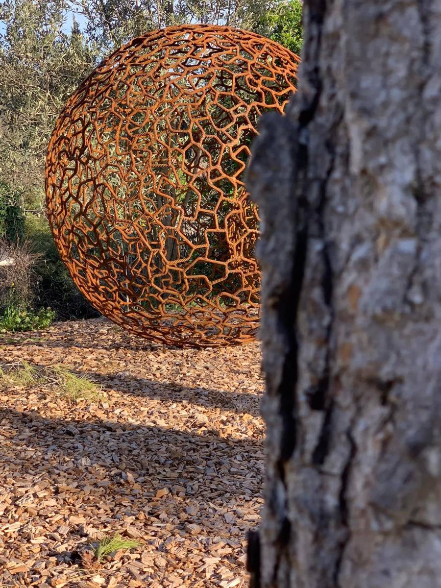 sculpture metal jardin sur mesure cannes monaco