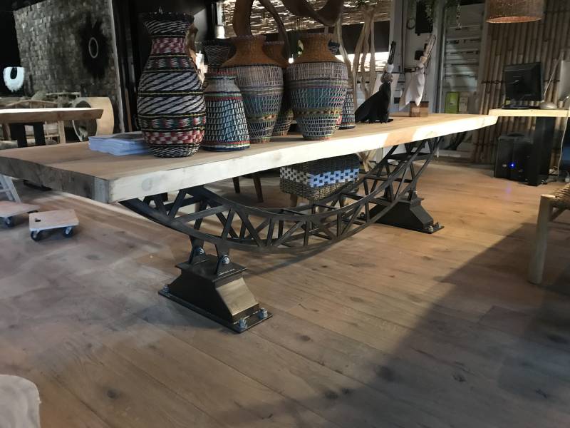 fabrication table fer et bois sur mesure sainte maxime var